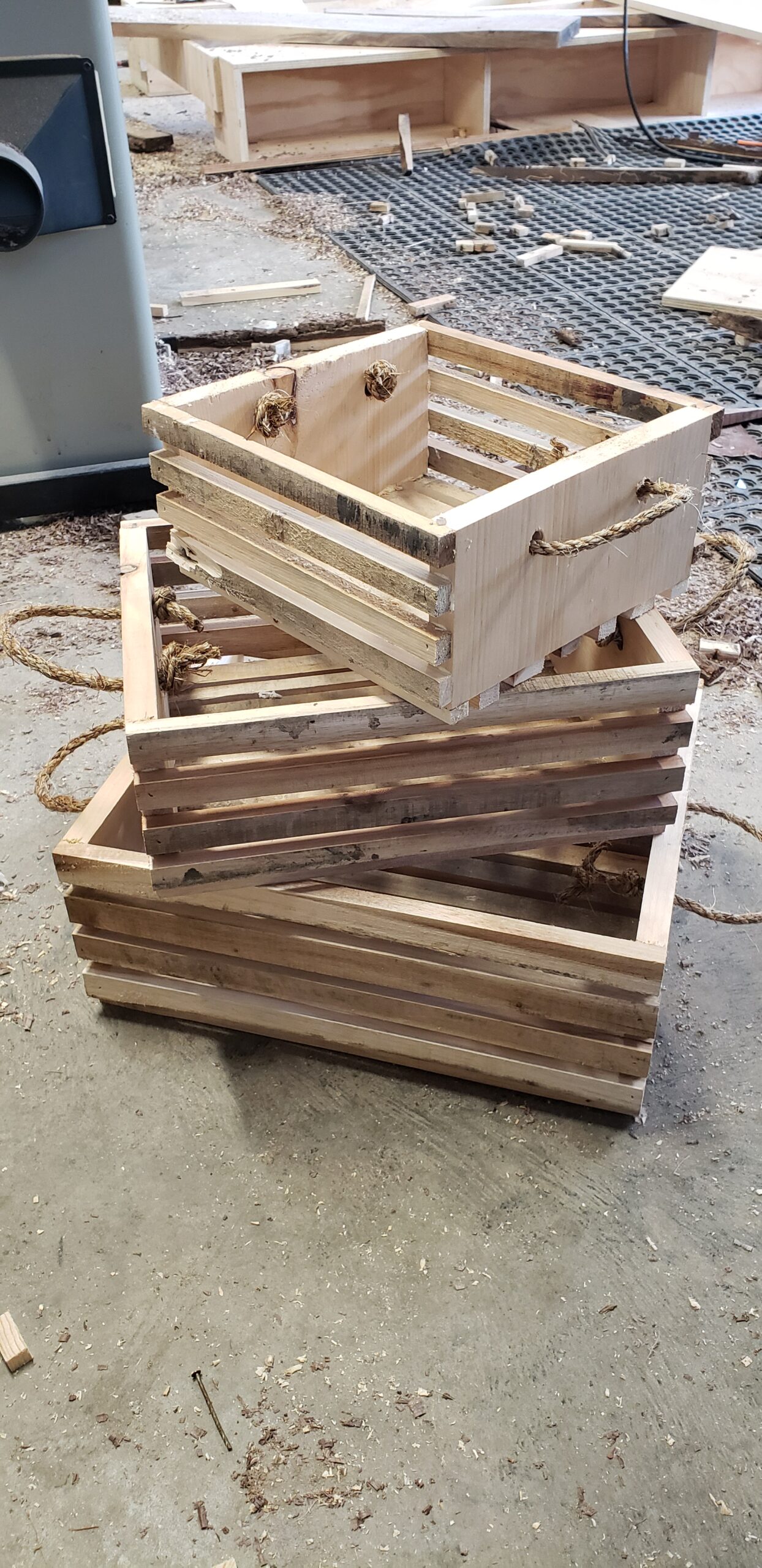 Slatted Crates Rusty Boards