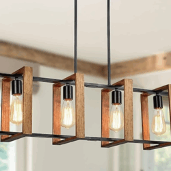 Interlocked Rustic 4-Pendant Light